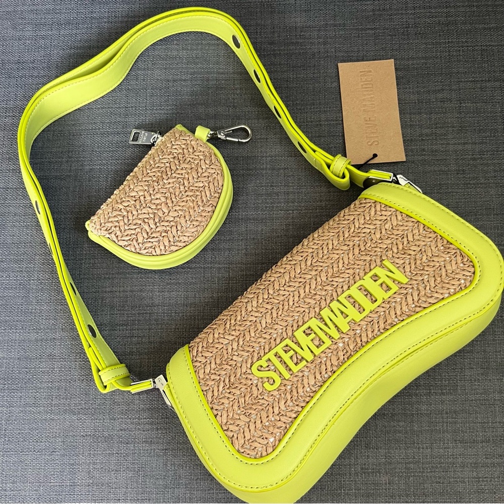 NWT STEVE MADDEN BTOOMS FLAP SHOULDER BAG PURSE